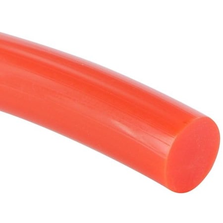 Fenner Round Open End Belt; Orange 85; Non-Reinforced; 1/4 in. Size, Priced in 1 foot increments 1/4IN ORANGE 85 100FT/BOX
